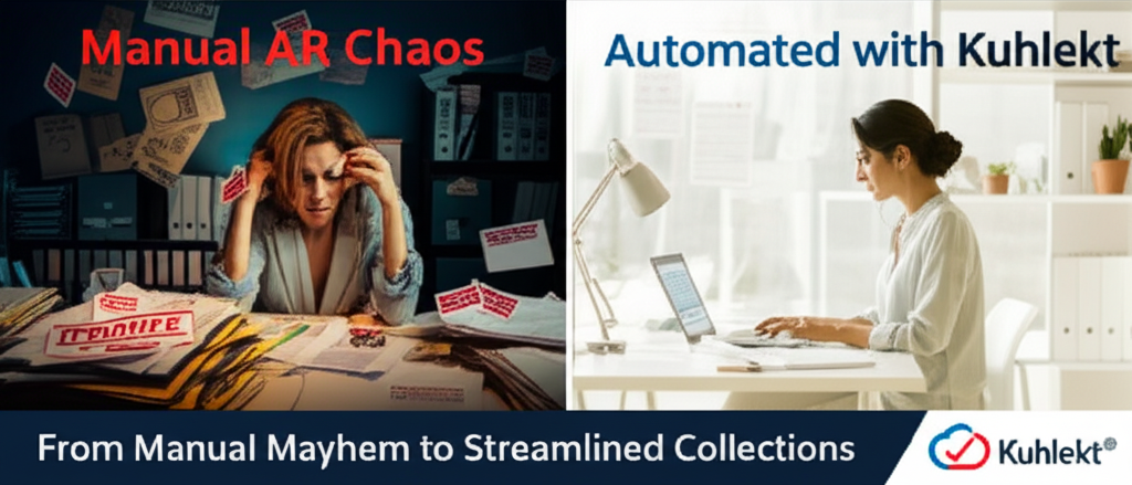 Manual AR Chaos vs Automated with Kuhlekt comparison