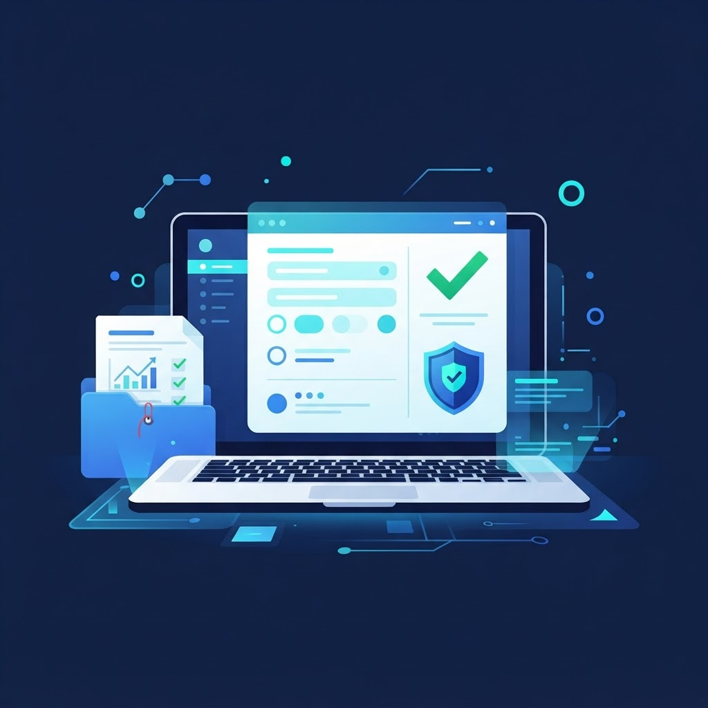 Digital credit application being approved with identity verification and trade references